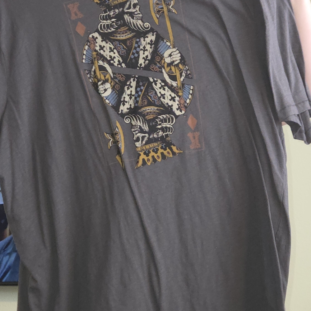 Lucky Brand Dark Gray King Graphic Tee